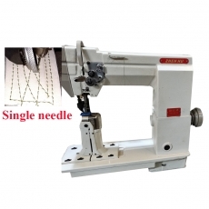 single needle postbed roller feeding shoes sewing machine