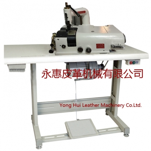 Leather edge peeling machine