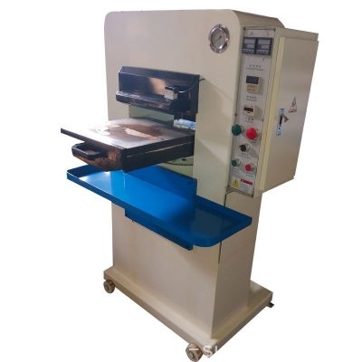 40T pattern embossing machine on leather surface