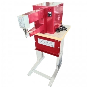 Leather handbag edge hem hammer pounding making machine