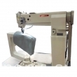Industrial U arm single needle 360 degree horizontal rotating curved high postbed sewing machine for leather Bags