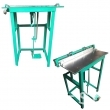 Foot pedal operated 20'' 24'' bag making leather bending manual press folding machine