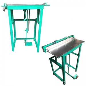 Foot pedal operated 20'' 24'' bag making leather bending manual press folding machine