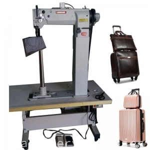 Single Needle 65CM High Postbed Unison Feed Big Shuttle Sewing Machine for luggage Bags