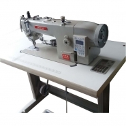 Auto trimming Digital flat bed compound feeding 0318 leather electronic sewing machines for bags shoes