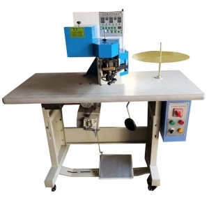 Automatic gluing cementing covering zipper on Bag Luggage Zipper Machine