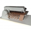 16 inch leather shoulder strap strip slitting cutting machine for handbag