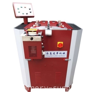 Leather belt buffing polishing grinding machine