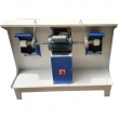 Footwear shoe shoemaking double station roughing machine