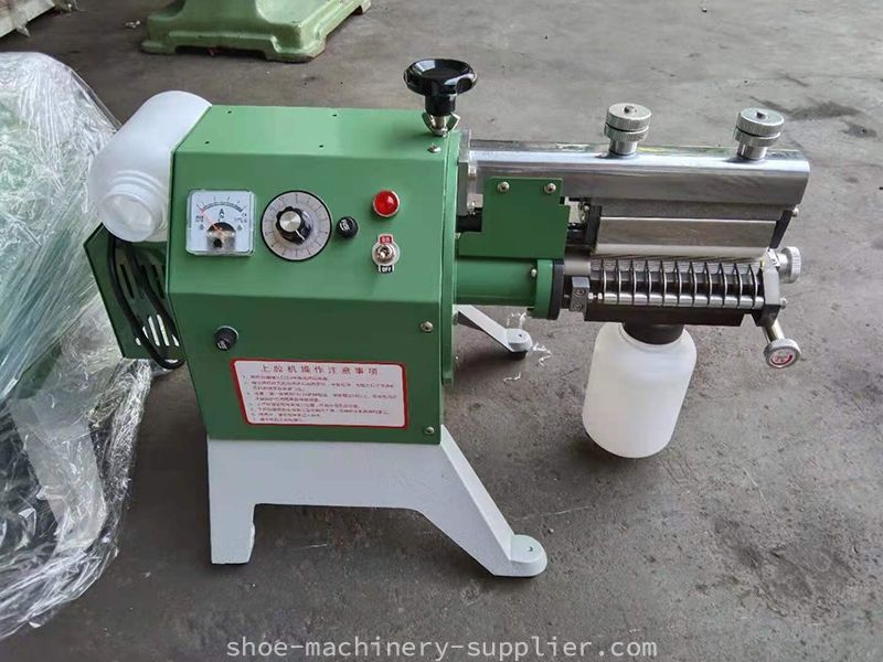 Leather glue machine